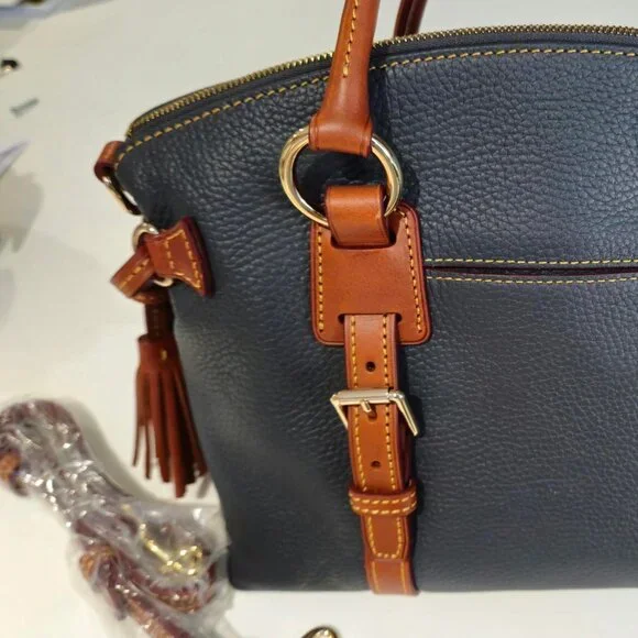 Dooney & Bourke Dark Grey Domed Satchel Bag - Picture 12 of 13